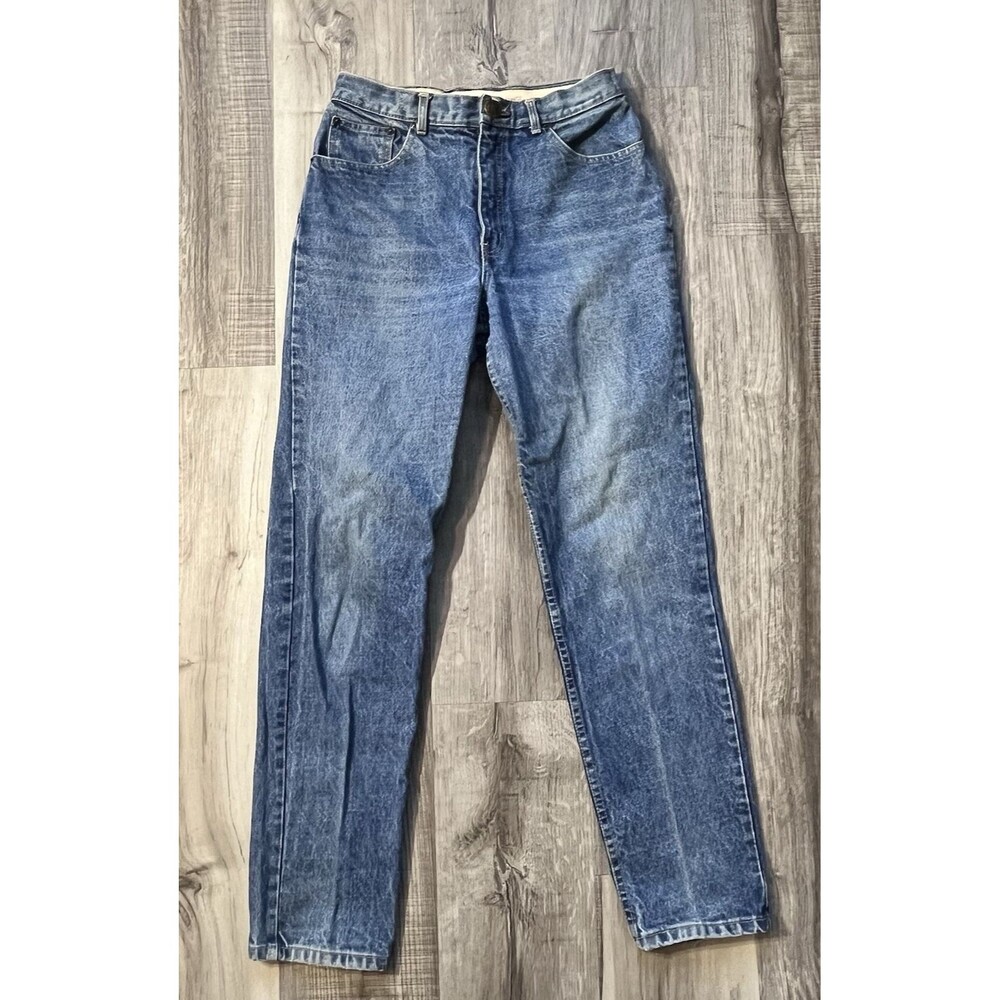 Vintage 80’s Coca Cola Blue Washed Denim Jeans Tapered Fit Size 28x29